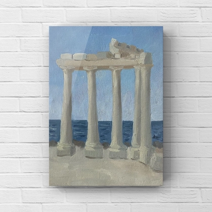 Картина маслом на холсте 'Храм Аполлона'
